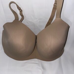 Cacique Lane Bryant 42 H Bra Beige Simply Wire Free Lightly Lined T-Shirt